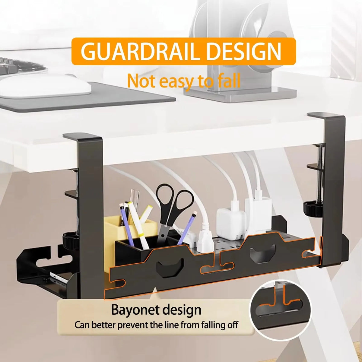 Elegant Under-Desk Cable Organizer