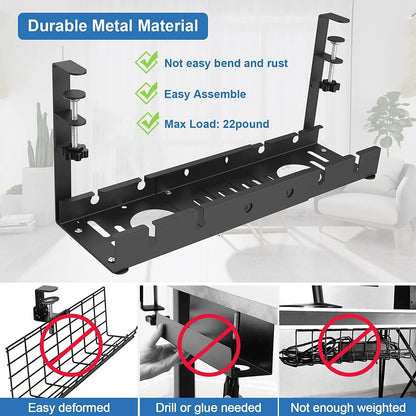 Elegant Under-Desk Cable Organizer